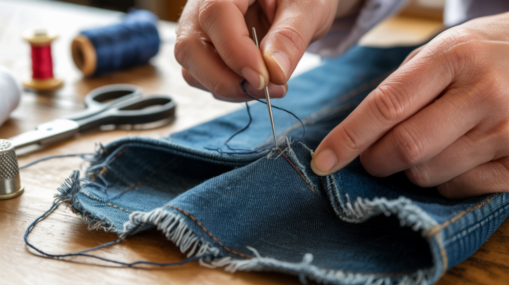 Repairing Frayed Fabric