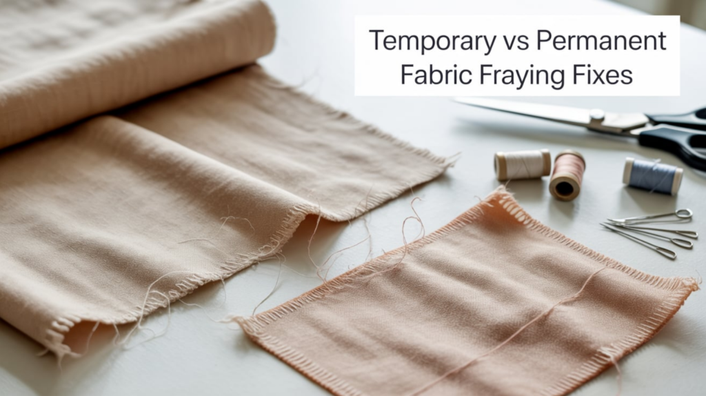 Temporary vs Permanent Fabric Fraying Fixes
