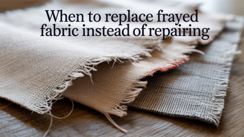 When to Replace Frayed Fabric Instead of Repairing