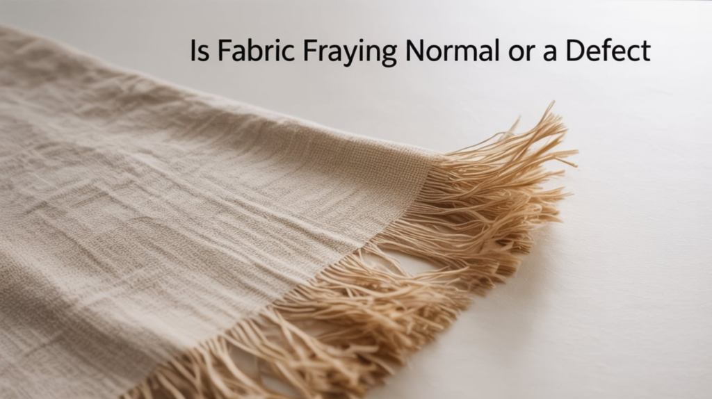 Is Fabric Fraying Normal or a Defect